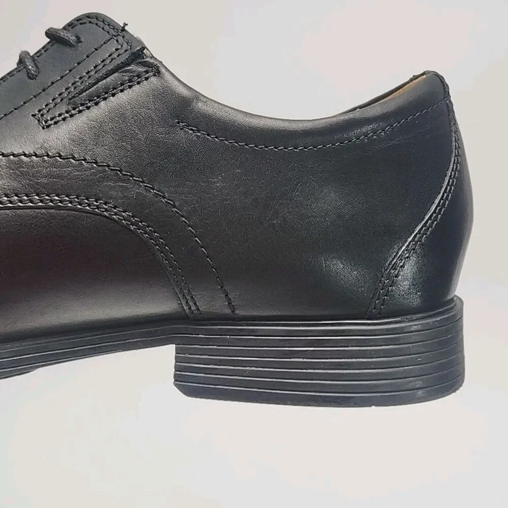 Clarks Collection Dress Shoe Extreme Comfort Oxford Black Leather Men Size 12